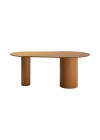 mesa de jantar de madeira organica maru cor mel