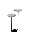 mesa lateral flutuante pedra natural dupla preta