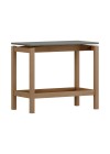 MESA LATERAL METRA CARVALHO COM VERDE ACINZENTADO 