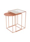 mesa lateral oslo terracota para decorar casa