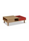 Mesa de Centro Delta - Vermelho M48
