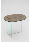 mesa lateral de vidro
