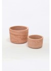vaso em concreto pintado