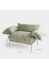 Poltrona Asa Bouclé Everest Green