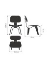 poltrona eames lcw