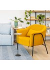 poltrona-tokio-mostarda-com-base-preta-decorativa