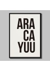 poster-aracayuu-preto-com-moldura