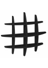 Prateleira Hashtag Média - Preto M24