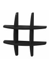 Prateleira Hashtag Pequena - Preto M24