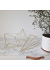 conjunto de decoração prisma dourado