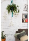 conjunto de decoração prisma dourado