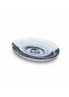 Saboneteira Transparente Droplet Azul