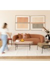 sofa organico terracota de 2 e 3 lugares Morfeu - design assinado hakim hazim