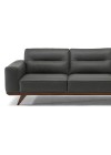 Sofá Natuzzi Vivace em Couro Natural Preto