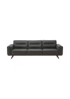 Sofá Natuzzi Vivace em Couro Natural Preto