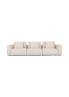 Sofá retrátil para sala de estar karam off white