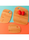 conjunto de tabuas de corte seixo bambu partes