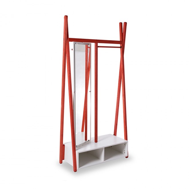 Arara Cabideiro Itaim - Vermelho