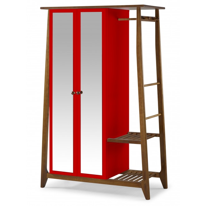 Armário Multiuso Floripa 2 Portas - Vermelho M48