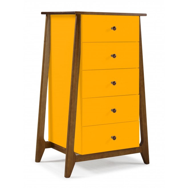 Cômoda Floripa 5 Gavetas - Amarelo M40