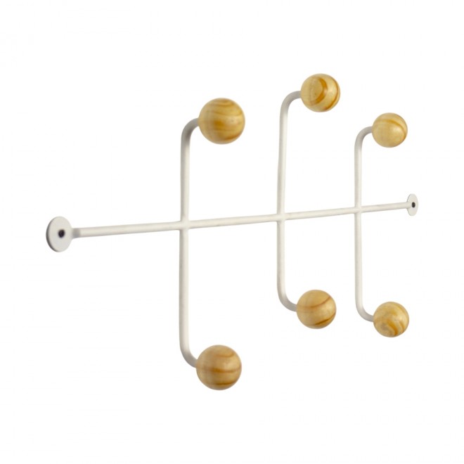 Cabideiro de Parede Madalena Ball Branco