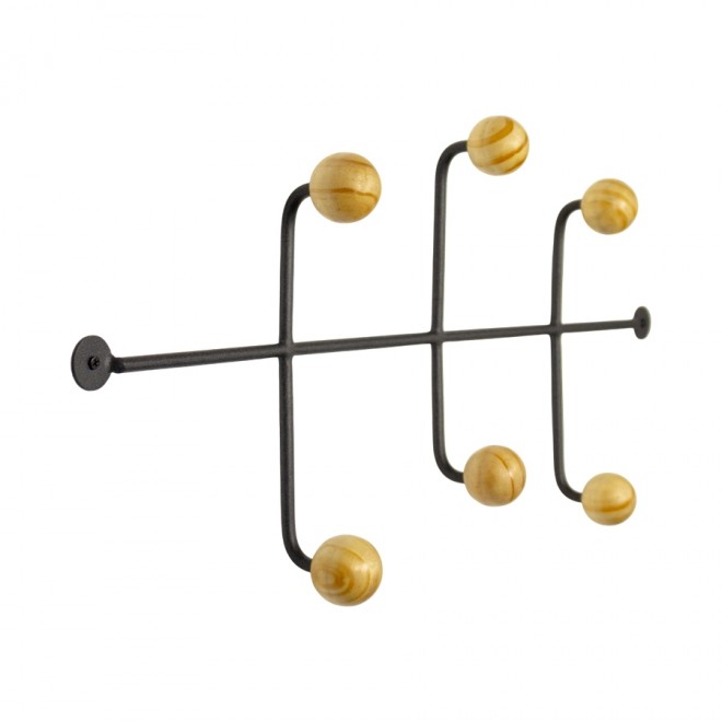 Cabideiro de Parede Madalena Ball Cinza