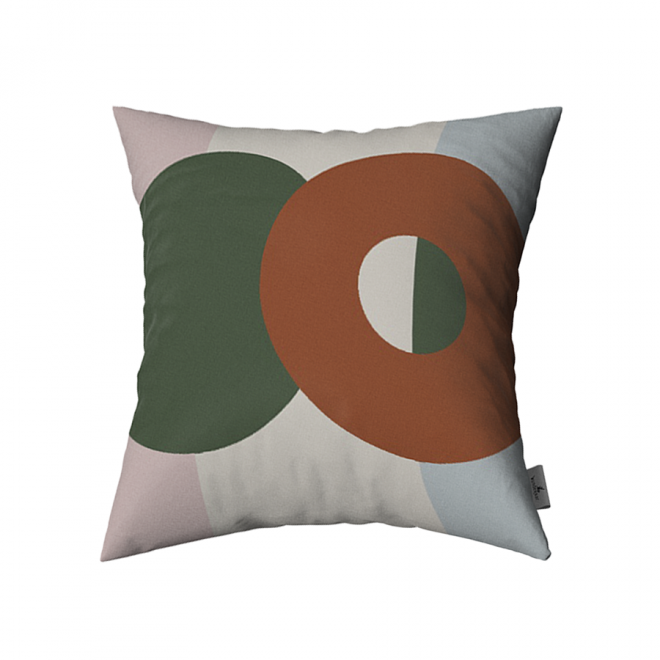 Capa de Almofada Biscoito Fino Circular - Laranja