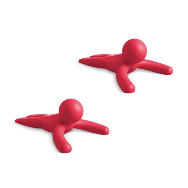 Conjunto de 2 Trava Porta Buddy Vermelho