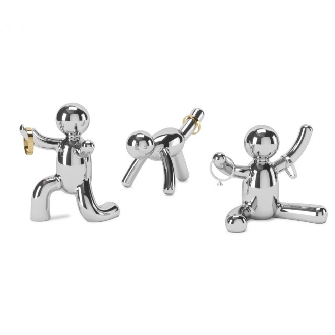 Conjunto de 3 Porta-Anéis Buddy