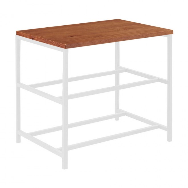Sapateira Industrial Lazo - Base Branco + Tampo Mel