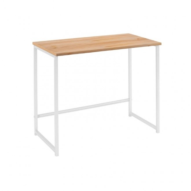 Escrivaninha Austin - Pinus Natural + Base Branca