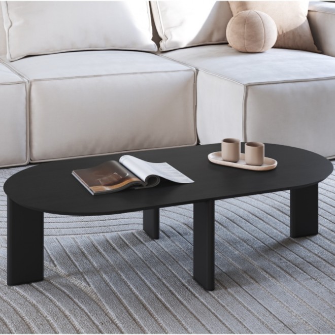Mesa de Centro Oval Para Sala Merano