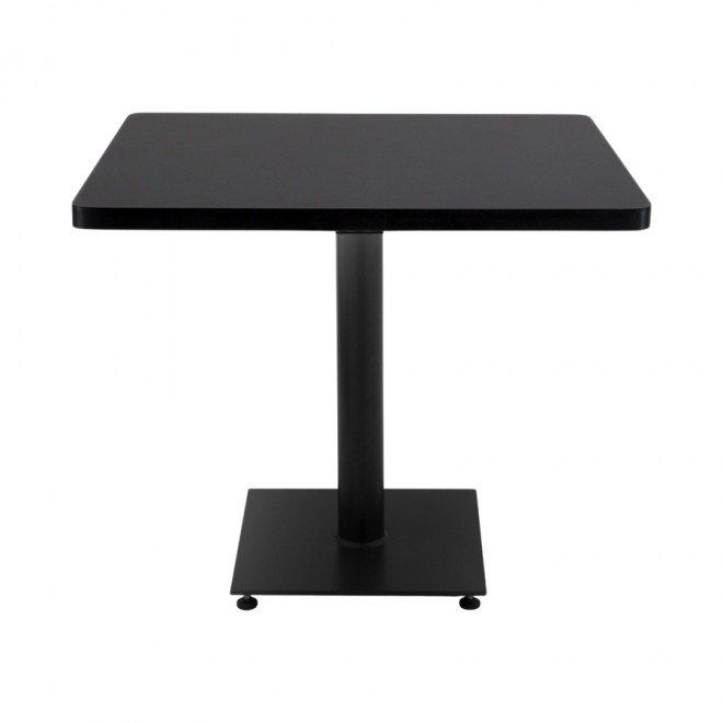 Mesa de Jantar Quadrada Flat Preta