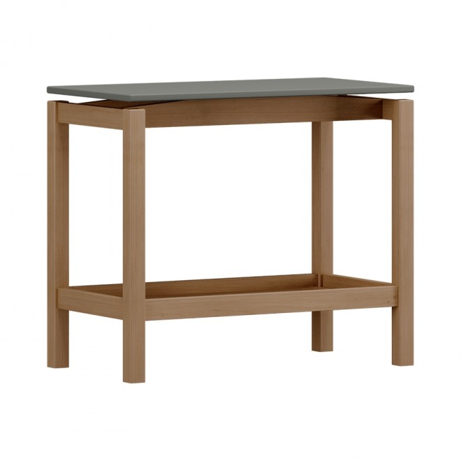 MESA LATERAL METRA CARVALHO COM VERDE ACINZENTADO 