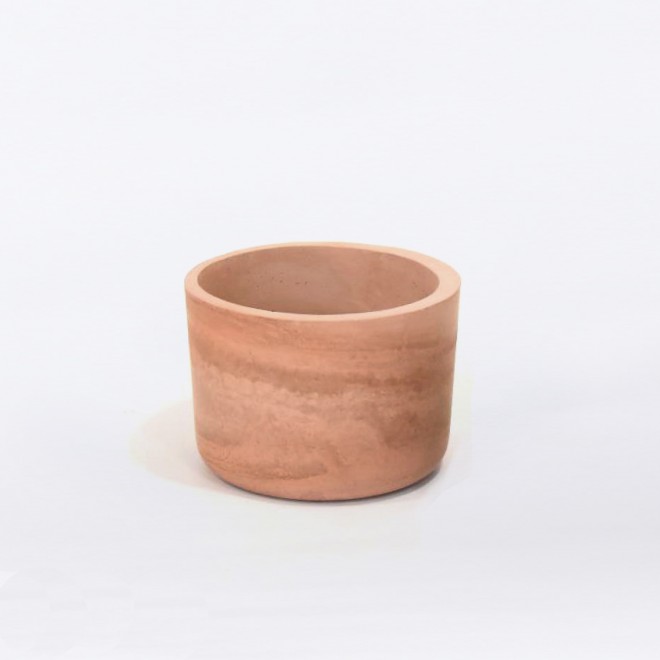 vaso em concreto pintado