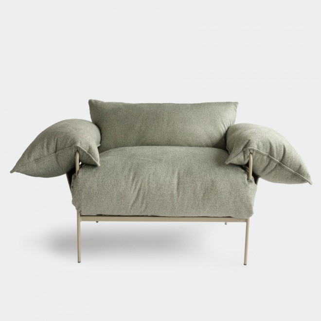 Poltrona Asa Bouclé Everest Green