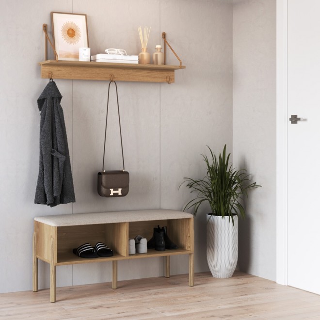 Prateleira Flix Hanover com Dourado