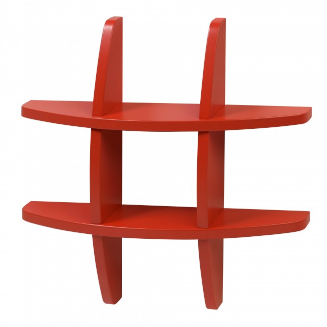 Prateleira Hashtag Pequena - Vermelho M48