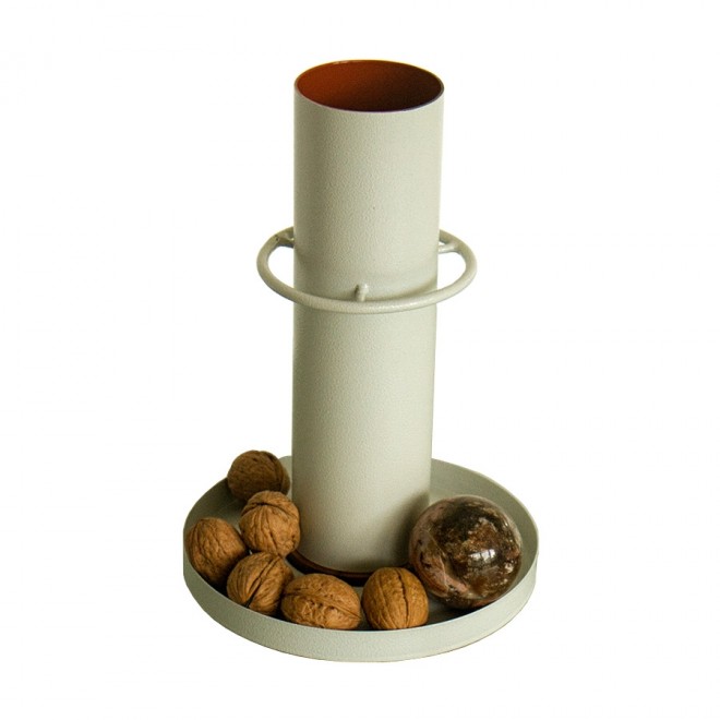 Vaso Quebra-Nozes - Cinza Claro