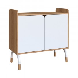 Armário Baixo Verge Hanover e Branco