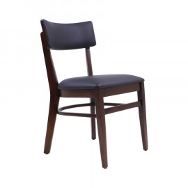 Cadeira Estofada Belair Eco Leather Preto