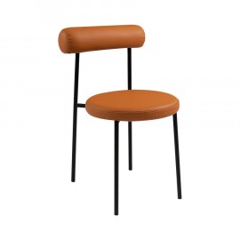 Cadeira Olivia Eco Leather Caramelo