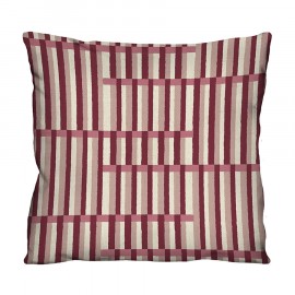 Capa de Almofada Bretagne 50cm - Multicolorido/Bordô