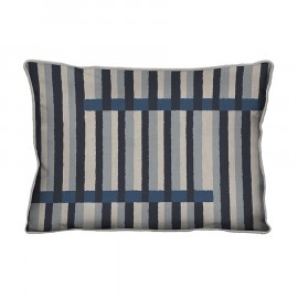Capa de Almofada Bretagne 30cm - Multicolorido/Cinza