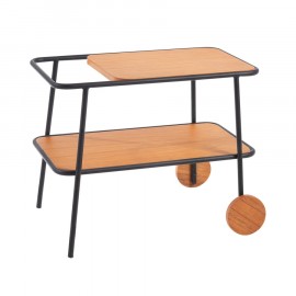Mesa Lateral com Rodinhas Levi
