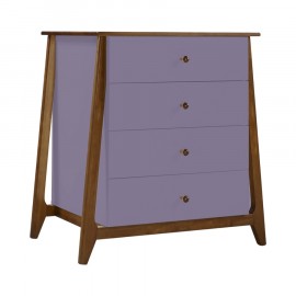 Cômoda 4 Gavetas Floripa Lavanda
