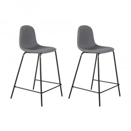 Conjunto de 2 Banquetas Estofadas Haven