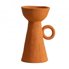 Conjunto de 2 Castiçais Brutalismo Ocre