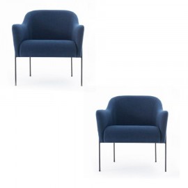 Conjunto de 2 Poltronas Ronda Azul