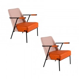 Conjunto de 2 Poltronas Oskar Caramelo